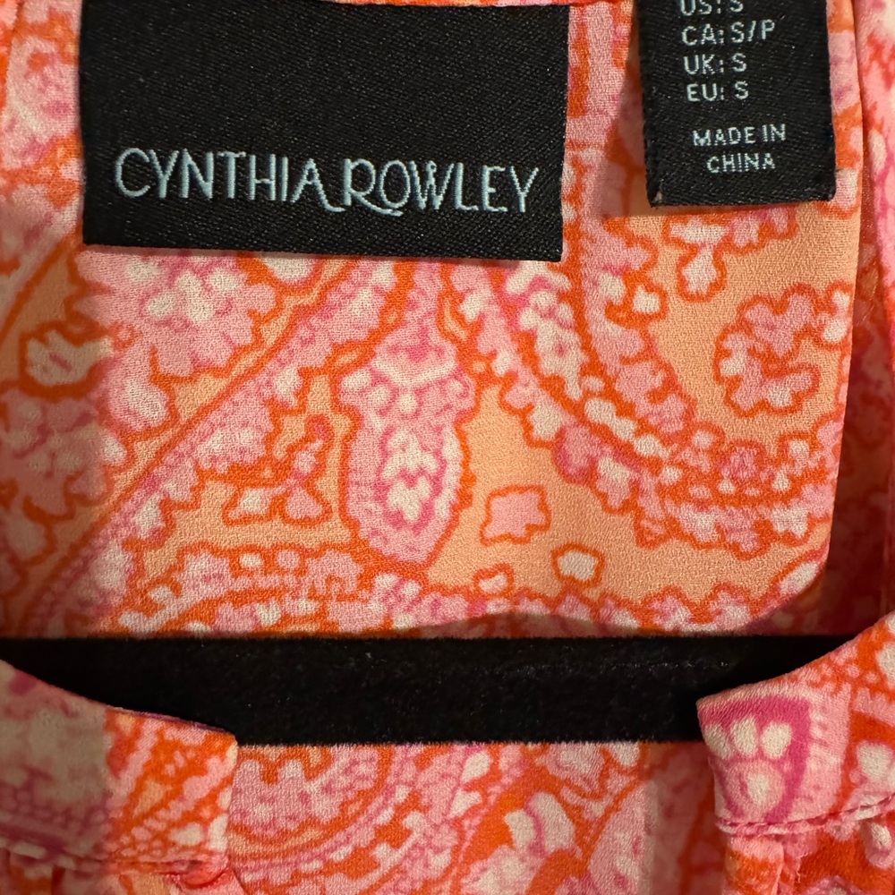 Cynthia Rowley Gorgeous Sleeveless Top SMALL #R - Picture 5 of 6